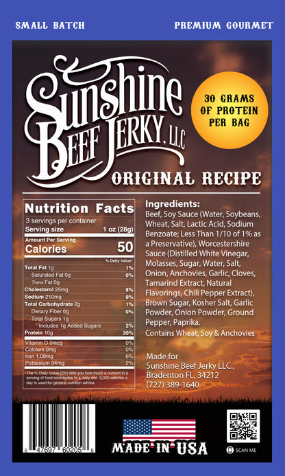 Sunshine Beef Jerky Original Flavor Beef Jerky