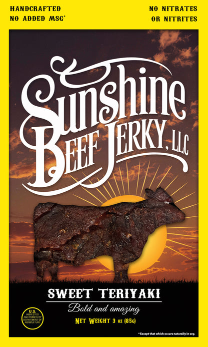 Sunshine Beef Jerky Teriyaki Flavor Beef Jerky